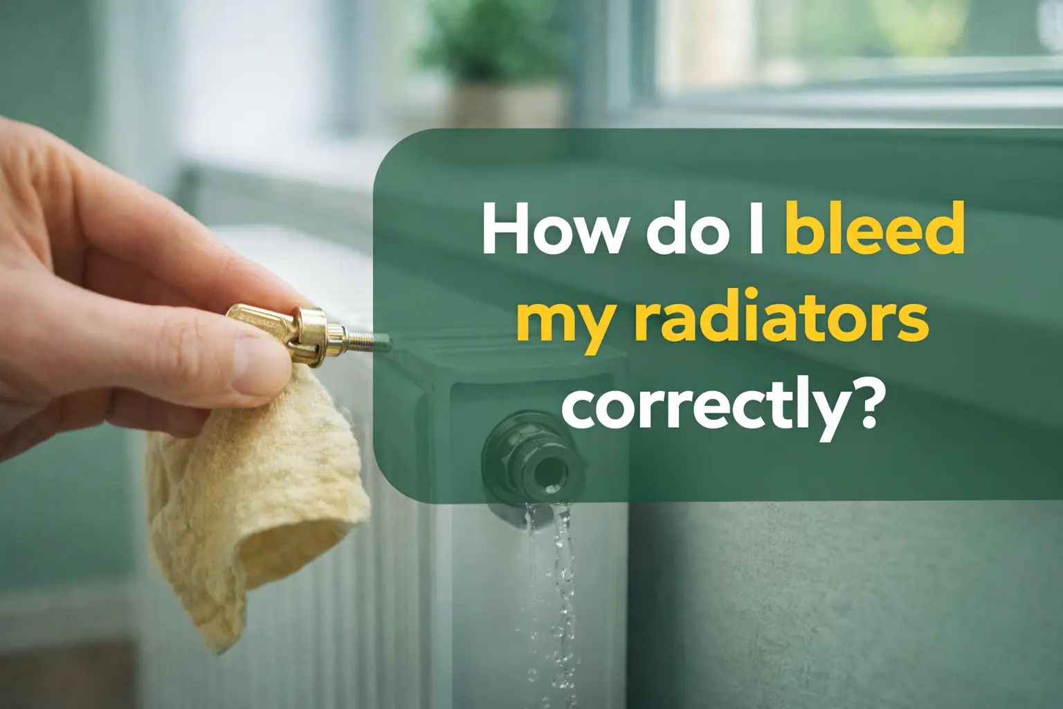 How do I bleed my radiators correctly?