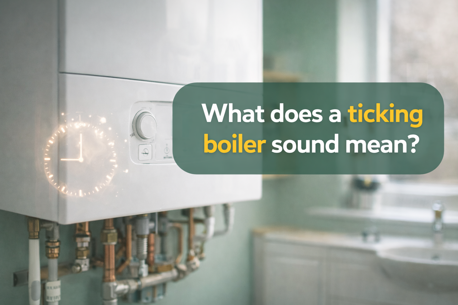 What does a ticking boiler sound mean?