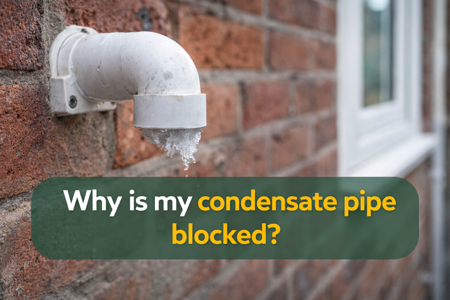 Why is my condensate pipe blocked