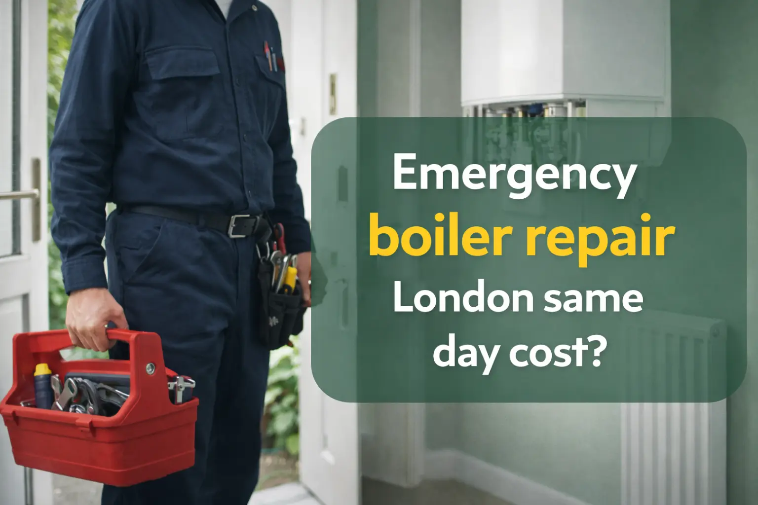 Emergency boiler repair London same day cost?