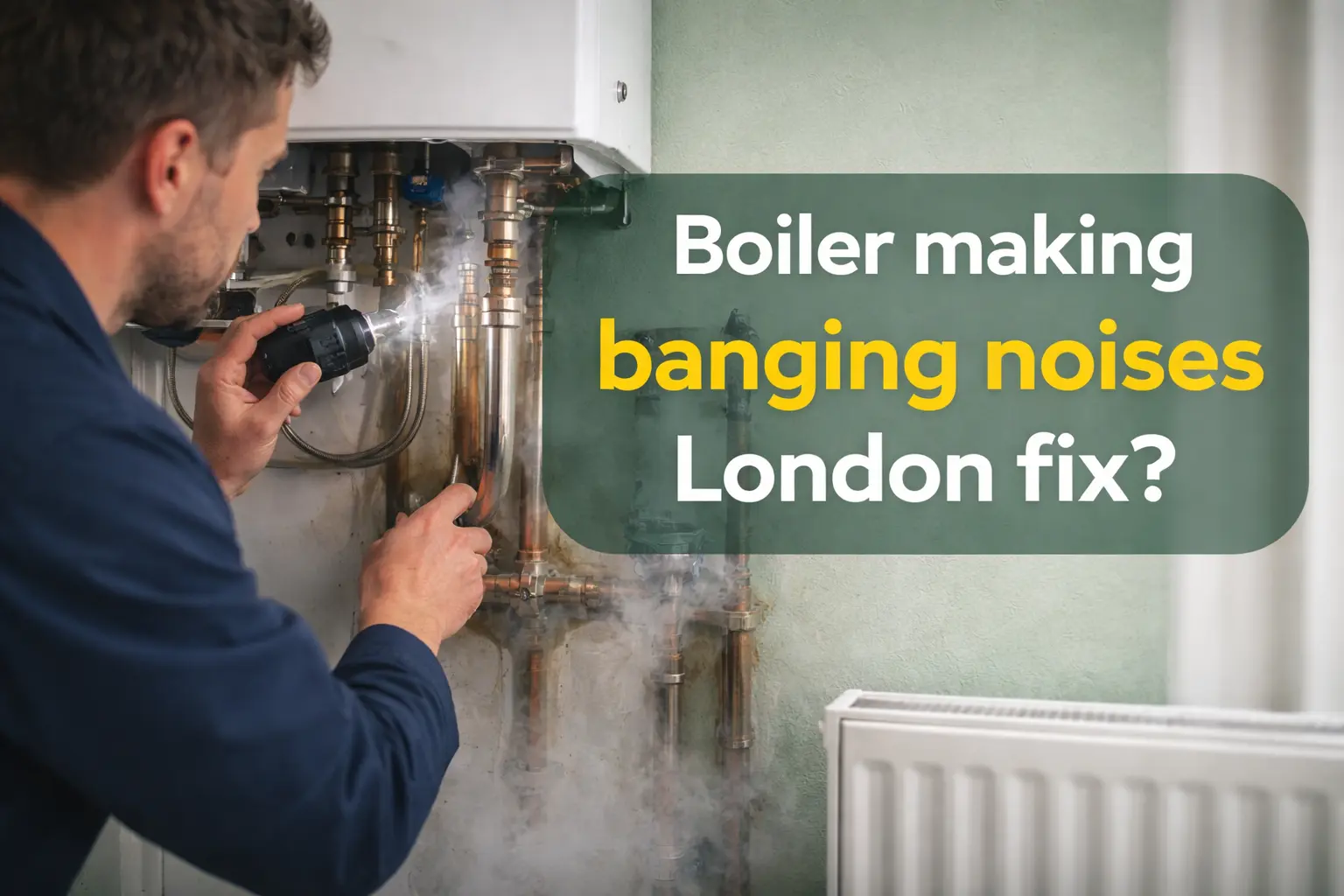 Boiler making banging noises London fix?